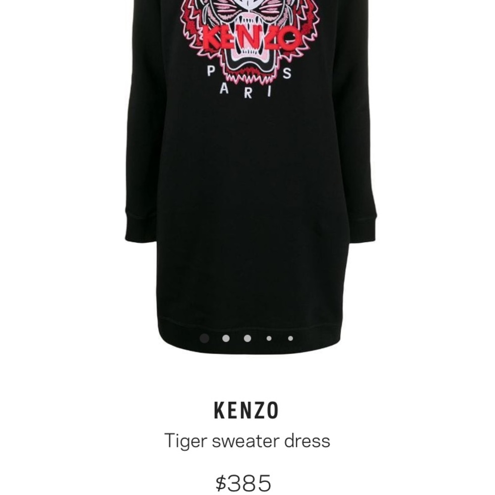 Kenzo tiger sweater dress